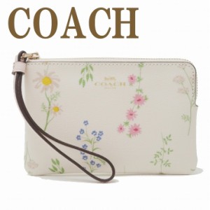 コーチ COACH ポーチ ハンドポーチ リストレット クラッチ 財布 ハンドバッグ レディース 花柄 ピンク 7249IMCAH 【ネコポス】 ブランド 