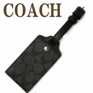 コーチ COACH メンズ ラゲッジタグ ネームタグ IDホルダー シグネチャー ブラック 黒 C1614QBCHR 【ネコポス】 ブランド 人気