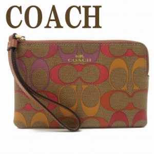 コーチ COACH ポーチ ハンドポーチ リストレット クラッチ 財布 ハンドバッグ レディース シグネチャー C1868IME7V 【ネコポス】 ブラン