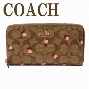 コーチ COACH 財布 長財布 レディース お花 花柄 フローラル ハート ラウンドファスナー シグネチャー ピンク C3288IMQA4 ブランド 人気