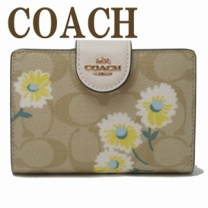 コーチ COACH 財布 レディース 二つ折り財布 花柄 シグネチャー C3375IMOTV ブランド 人気