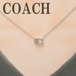 コーチ COACH ネックレス レディース チェーン ペンダント アクセサリー Cロゴ ラインストーン パヴェ チャーム 91433-SLV 【ネコポス】 