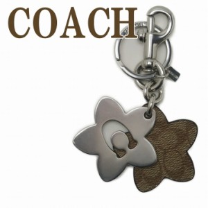 コーチ COACH キーホルダー レディース キーリング 花 ロゴ シグネチャー レザー C4316SVKH【ネコポス】 ブランド 人気