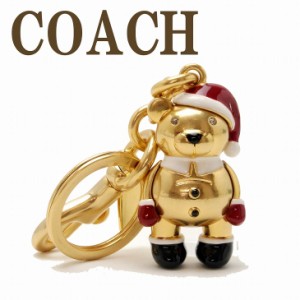 コーチ COACH キーホルダー レディース キーリング ベアー サンタ サンタクロース クリスマス C7099GLD 【ネコポス】 ブランド 人気