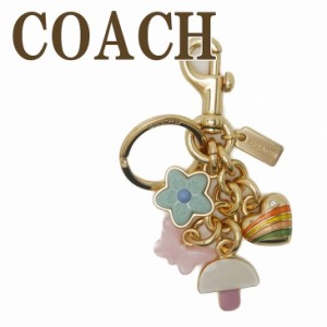 コーチ COACH キーホルダー レディース キーリング バッグチャーム マルチカラー ハート 花 蝶々 C7804IML38 【ネコポス】 ブランド 人気