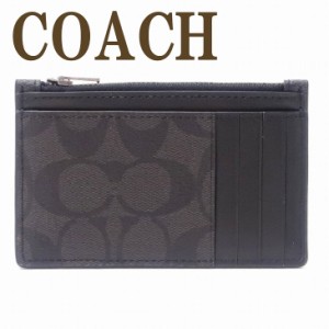 コーチ COACH 財布 メンズ カードケース コインケース IDケース パスケース 名刺入れ 定期入れ 小銭入れ ブラック 黒 シグネチャー C4281