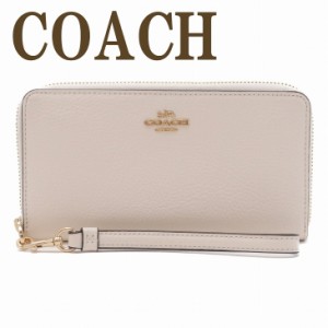 コーチ COACH 財布 レディース 長財布 ストラップ ラウンドファスナー レザー ロゴ C4451IMCHK ブランド 人気