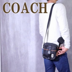 コーチ COACH バッグ メンズ ショルダーバッグ 斜め掛け ワンショルダー ブラック ミニポーチ付き C9836QBBK ブランド 人気