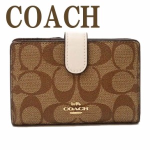 コーチ COACH 財布 レディース 二つ折り財布 シグネチャー レザー 23553IMDJ8 ブランド 人気