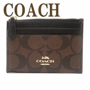 コーチ COACH 財布 レディース キーケース キーリング コインケース カードケース 定期入れ 小銭入れ シグネチャー ブラック 黒 レザー 8