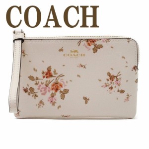 コーチ COACH ポーチ レディース 財布 ハンドポーチ スマホケース リストレット レザー 花柄 ピンク 91781IMCAH 【ネコポス】 ブランド 