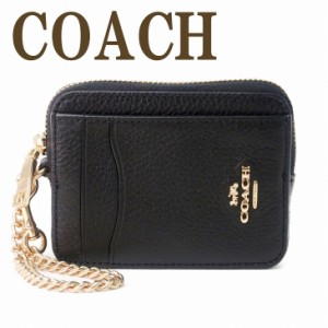 コーチ COACH カードケース コインケース 財布 レディース 定期入れ 小銭入れ レザー ブラック 黒 6303IMBLK 【ネコポス】 ブランド 人気