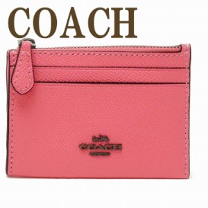 コーチ COACH 財布 レディース キーケース キーリング コインケース カードケース 定期入れ 小銭入れ ピンク レザー 88250QBQRI 【ネコポ