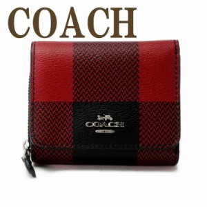 コーチ COACH 財布 三つ折り 折財布 ミニ レディース チェック レザー C1916SVS66 ブランド 人気