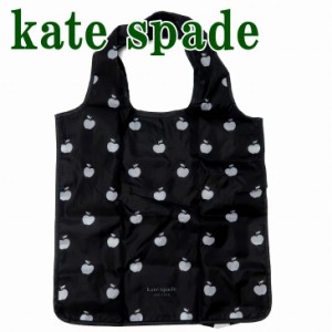 ケイトスペード kate spade バッグ レディース エコバッグ 折りたたみ ショルダーバッグ トートバッグ ショッピングバッグ ブラック 黒 K