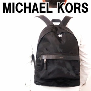 マイケルコース MICHAEL KORS ショルダーバッグ バックパック リュック ブラック 黒 カモフラージュ カモ 迷彩柄 37T7LKNB2U-BLK ブラン