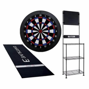 【セット商品】【送料無料】DARTSLIVE Home(ダーツライブホーム) & BLITZER ダーツスタンド BSD21-BK & DARTSLIVE3 防炎ラベル付スローマ