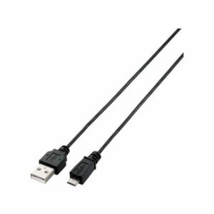 ELECOM スマートフォン用 microUSBケーブル スリム 2m ブラック MPA-AMBXLP20BK