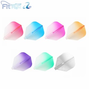 ダーツ フライト【Esprit】Fit Flight 【AIR】 グラデーション シェイプ クリア【エスプリ フィットフライト エア