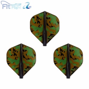 COSMO DARTS Fit Flight【AIR】 Printed Liquid Camo A スタンダード Dブラック　