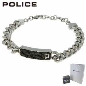 ブレスレット メンズ ポリス WIRE ワイヤー GB0033801 シルバー ブラック ステンレススチール POLICE ブランド 国内正規品 メンズ アクセ