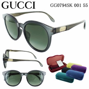 グッチ サングラス レディース UVカット GG0794SK 001 55サイズ アジアンフィット GUCCI ブランド グレー グレーグラディエント 紫外線 U