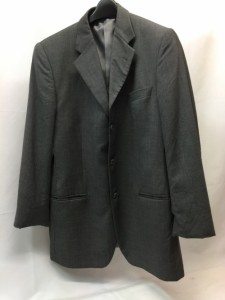 【古着】【ERMENEGILDO ZEGNA】　エルメネジルドゼニア　テーラードジャケット　サイズ不明　グレー　メンズ　古着　インポート／アウタ 