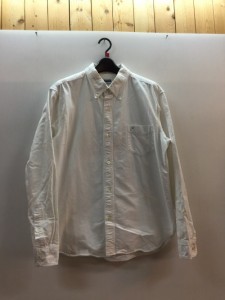 【古着】Pherrow’s フェローズ　長袖　シャツ　ホワイト　ポケット　刺繍　メンズ　トップス　XLサイズ　16　コットン／シャツ【中古】[