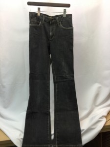 【古着】【WRANGLER】　ラングラー　ブラックデニム　サイズ28　ジッパーフライ　WM0387　メンズ　古着　アメカジ／ボトムス【中古】[☆3