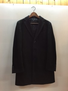 【古着】JOHN PEARSE comfort　チェスターコート　3B　無地　ブラック×ソリッド　ULTRA MOVE　224403-52　メンズ　アウター　Mサイズ　 