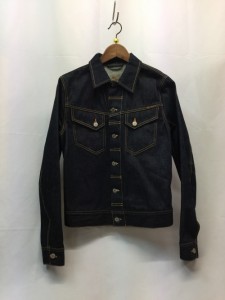 【古着】Nudie Jeans ヌーディージーンズ　NJ3006　デニムジャケット　インディゴ　Gジャン　メンズ　アウター　Sサイズ　コットン　ITAL