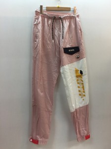 【古着】Kith Columbia ナイロン　パンツ　ピンク　ホワイト　XO9242　2024791　メンズ　ボトムス　Sサイズ／ボトムス【中古】[☆2][1225