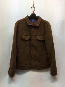 【古着】ITEMS URBANRESEARCH　フェイクスエードブルゾン　ダークブラウン　メンズ　アウター　38サイズ　WH66-17Y013　ポリエステル／ア