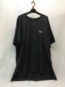 【古着】Y-3 adidas コラボ　Tシャツ　ブラック　半袖　カットソー　DP0611　16C001　メンズ　トップス　XLサイズ　コットン／トップス【