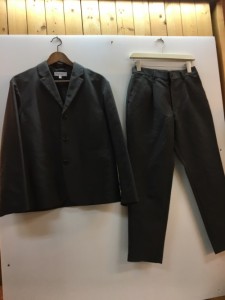 【古着】BEAUTY&YOUTH UNITED ARROWS セットアップ　グレー　ジャケット　パンツ　ポリエステル　無地　1222-114-1520／セットアップ【中