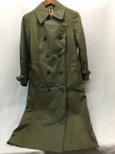 【古着】【BURBERRY'S】　バーバリー　トレンチコート　カーキ　サイズ無し　色むらあり　1990年代　レデイース　古着　インポート／アウ