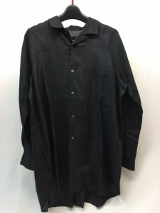 【古着】【TRICOT COMME DES GARCONS】　トリココムデギャルソン　ラグラン　オープンカラーシャツ　サイズ無し　ブラック　レディース　