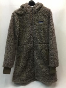 【古着】【PATAGONIA】　パタゴニア　フリースパーカー　サイズS　ロングパーカー　Women's Dusty Mesa Fleece Parka　ベージュグレー　 