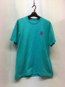 【古着】THE NORTH FACE ノースフェイス 半袖　Tシャツ　ユニセックス　Sサイズ　NT32451　ガイザーアクア　コットン／トップス【中古】[