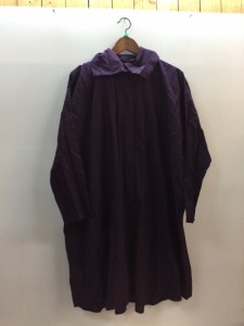 【古着】me by ISSEY MIYAKE ミーバイイッセイミヤケ　BLOOMSHIRT パープル　無地　プリーツ　レディース　MI91FJ281 オーバーシャツ　ワ