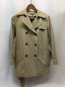 【古着】【BURBERRY】　バーバリー　チェックライナー付トレンチコート　サイズ36　FR043-711-52　ベージュ　薄手　レディース　古着　イ