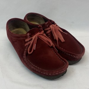 【古着】CLARKS ORIGINALS クラークス オリジナルズ Wallabee ワラビー スエード サイズUK4 23CM相当 レディース レッド／レディース・他