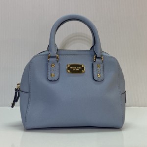 【古着】MICHAEL KORS マイケルコース 35S5GSAS1L ショルダーバッグ ２WAY ハンドバッグ ミニサッチェル レディース バッグ ブルー／バッ