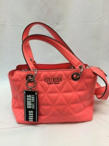 【古着】GUESS　ゲス　ショルダーバッグ　保管袋付き　レッド／バッグ【中古】[☆2][12255-2023121212209]