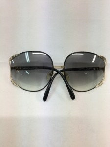 【古着】Christian Dior　クリスチャンディオール　サングラス　2250A　48F　63□17　ブラック×ゴールド／サングラス【中古】[☆3][1225