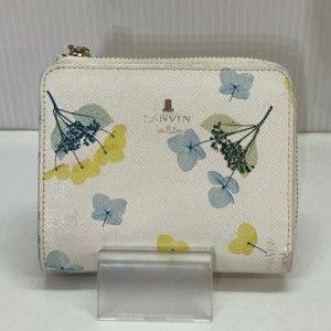 【古着】LANVIN en Bleu ランバンオンブルー 二つ折り財布 リュクサンブールフルール 財布 ウォレット 花柄 アジサイ柄 フラワー L字ファ