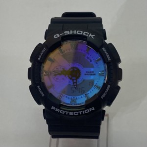 【古着】CASIO カシオ G-SHOCK ジーショック GA-110SR-1AJF 腕時計 アナログ デジタル レインボーガラス Iridescent Color メンズ ブラッ