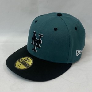 【古着】NEW ERA ニューエラ キャップ NEW YORK METS ニューヨーク メッツ 59FIFTY ベースボールキャップ 帽子 メンズ レディース ロゴ刺