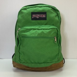 【古着】JANSPORT ジャンスポーツ リュックサック バックパック メンズ レディース ライトグリーン ブラウン／バッグ【中古】[☆3][12255