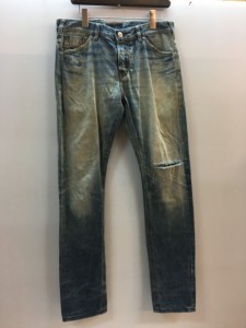 【古着】SCOTCH & SODA スコッチアンドソーダ　ダメージ　ジーンズ　Gパン　デニムパンツ　インディゴ　メンズ　ボトムス　W31　L32　コ 